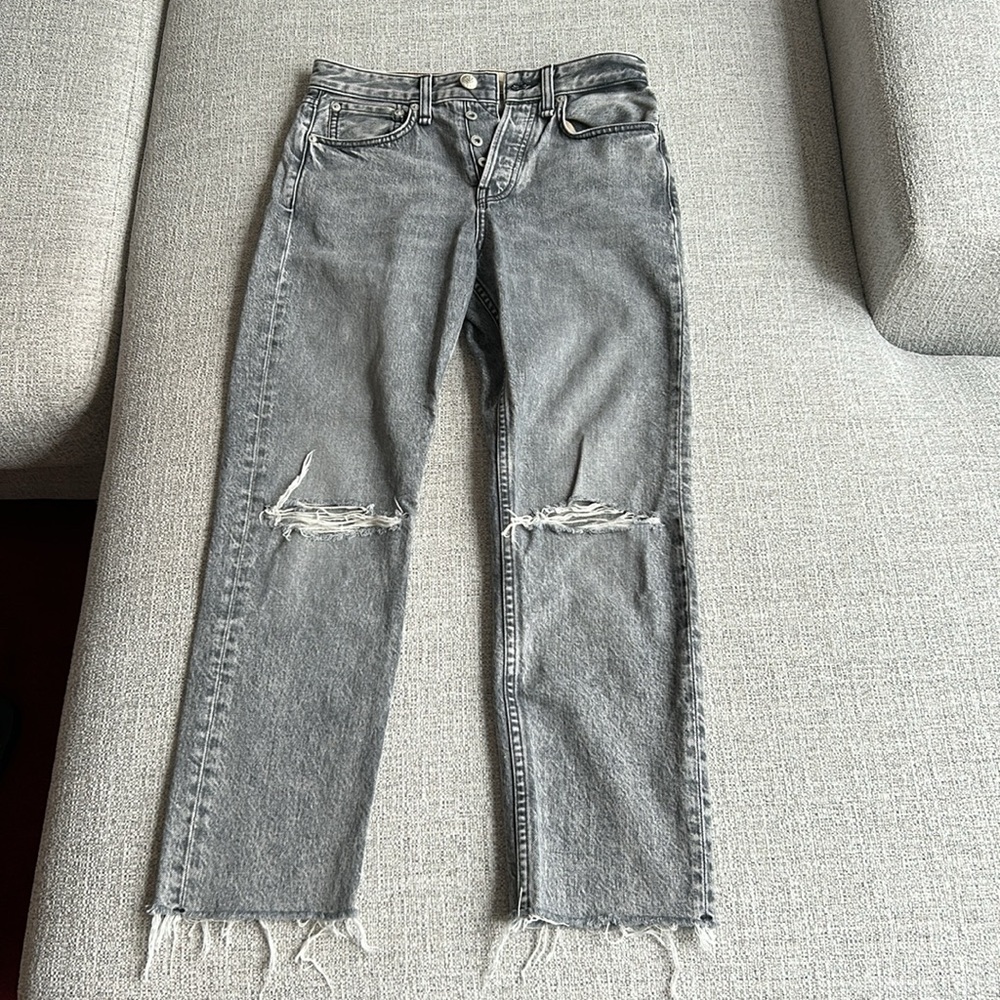 Rag & Bone Maya High Rise Ankle Slim Jeans In Zeus
